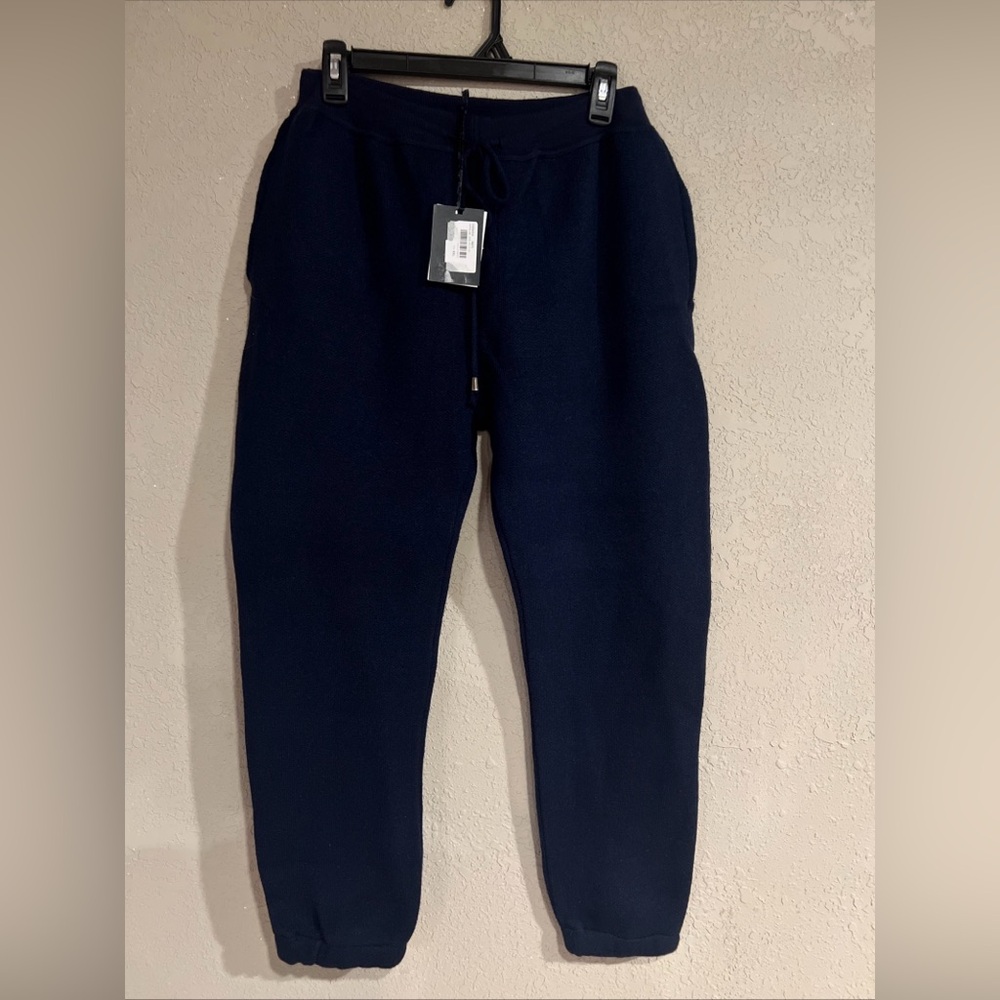 ETRE Italian Navy  Jogger Style Womens Pants XXL Viscose Soft Luxury Warm NWT